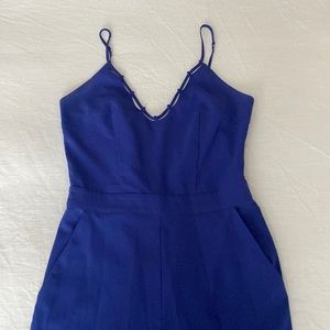 Bebe blue jumpsuit